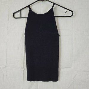 Olivaceous Womens Black Sleeveless Scoop Neck Pullover Tank Top Size Small